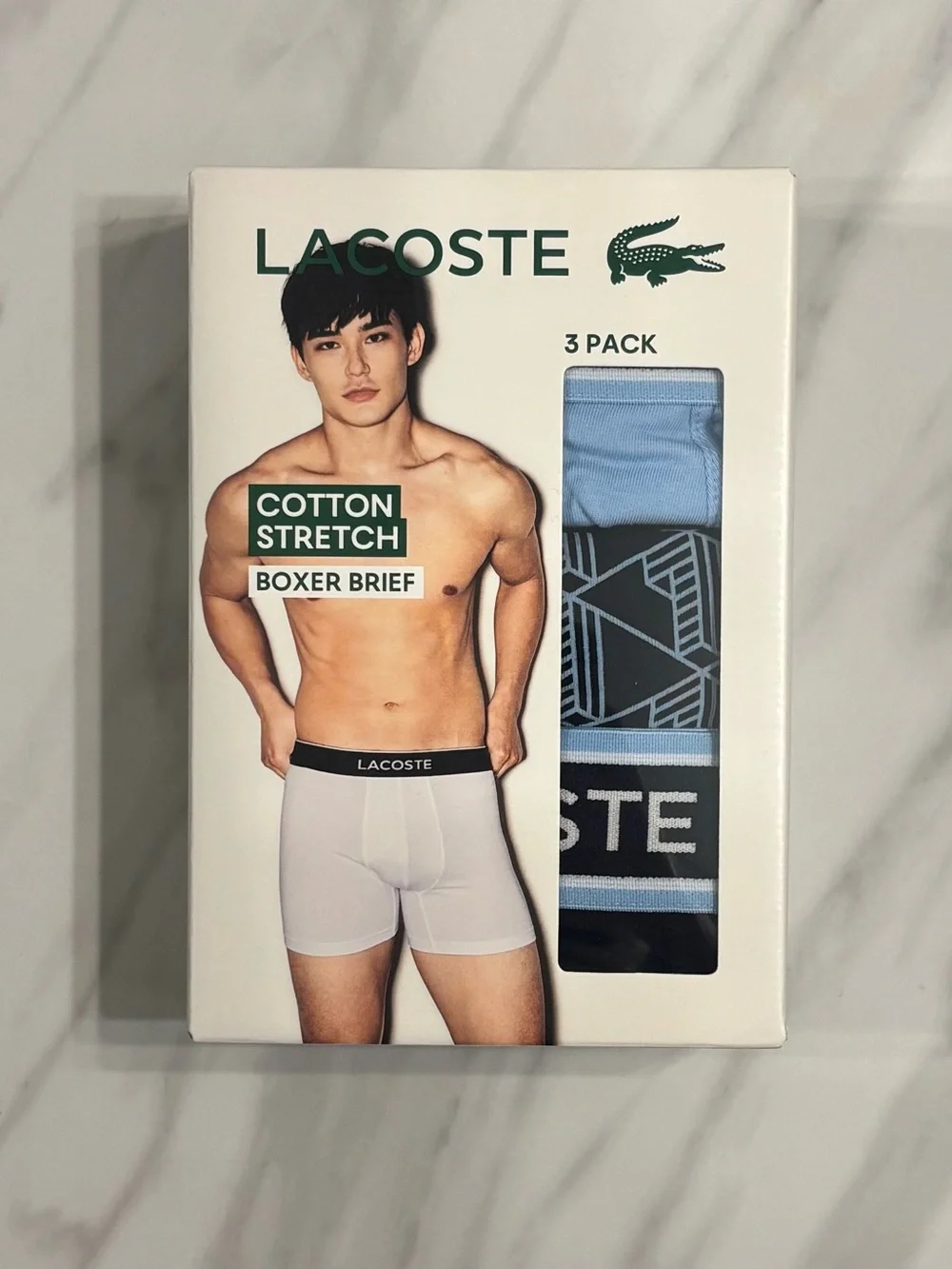 Men’s Lacoste 3 Pack Boxer Briefs